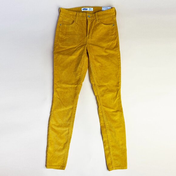 NWT Old Navy High-Waisted Rockstar Super Skinny Corduroy Pants - Size 4 - Picture 2 of 5